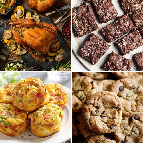 Baker's Secret Stackable Baking Set - 5 Essential Bakeware Pans | Muffin, Roaster, Square, Cookie & Loaf Pan