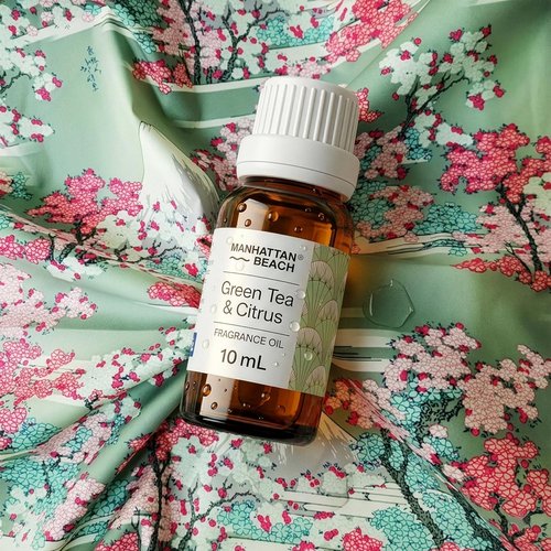 Manhattan Beach Fragrance Oil - Green Tea & Citrus Hotel Diffuser Oil | 10 mL Glass Bottle for Ultrasonic & Waterless Diffusers