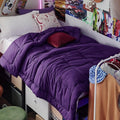 Bedsure Comforter Duvet Insert - All-Season Twin Size Quilted Down Alternative Blanket, Purple 88 x 68 Inches