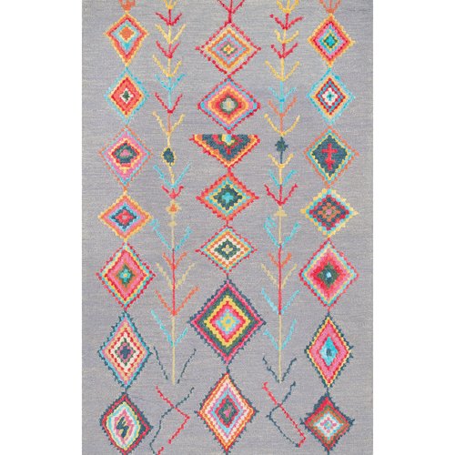 nuLOOM Hand Tufted Belini Accent Rug, 3x5, Grey