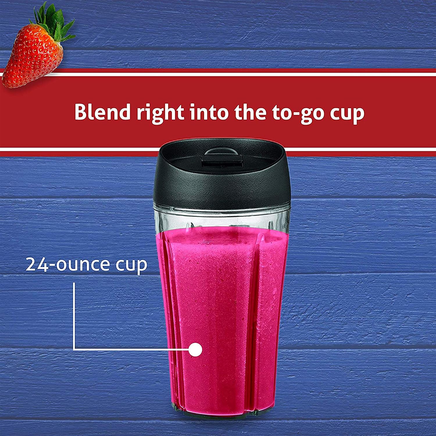 Oster Pro 1200 Blender - 7-Speed Smoothie Maker with Glass Jar & 24oz To-Go Cup, Brushed Nickel