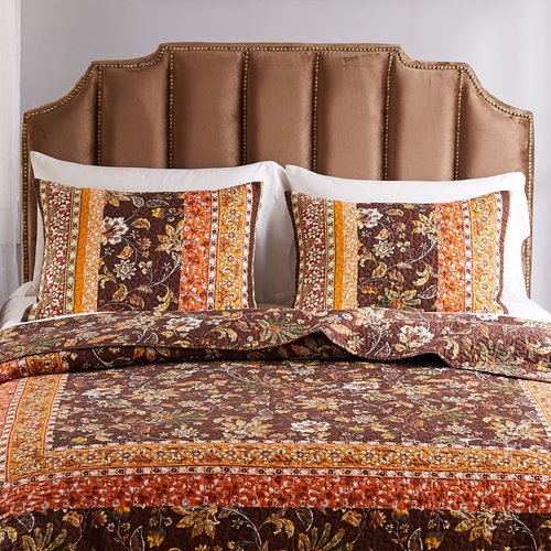 Greenland Home Barefoot Bungalow Audrey Sham, Standard 20 x 26-inch, Chocolate