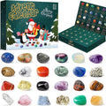 Crystal Advent Calendar 2025 - 24 Unique Crystals & Gemstones for Kids and Adults | Healing Gift