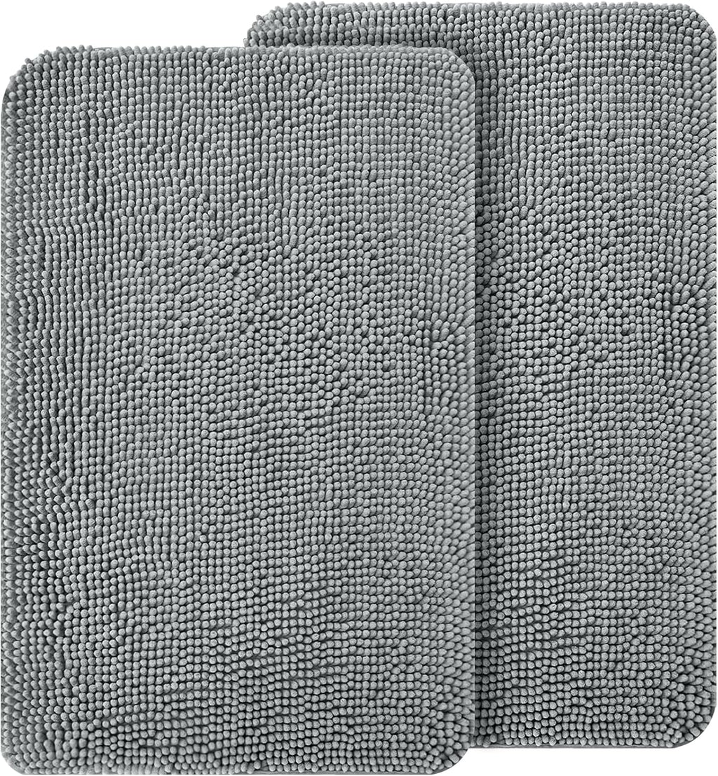 OLANLY Dog Door Mat Set - 3-Piece Bundle with 30x20 Size in Grey for Easy Cleaning and Durability