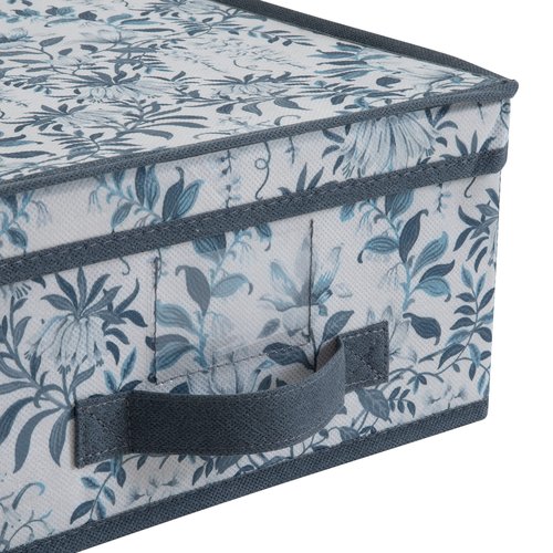 Laura Ashley Medium Storage Box | Dimensions: 11"x 12"x 6 | Foldable | Closet Organization | Storage | Parterre