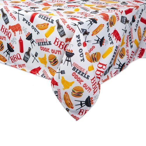 DII Outdoor Tabletop Collection, Stain Resistant & Waterproof, 60x84, Barbeque