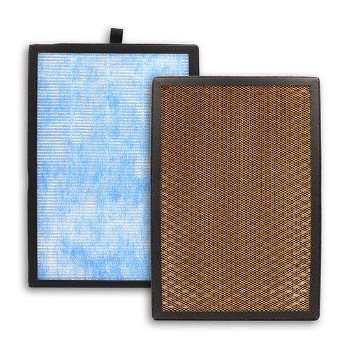 Flintar Air Max 8L True HEPA Replacement Set, Compatible With Okaysou AirMax8L Air Purifier, Blue Ultra-Filter H13 True HEPA + Yellow Duo-Filter Activated Carbon Combo Pack