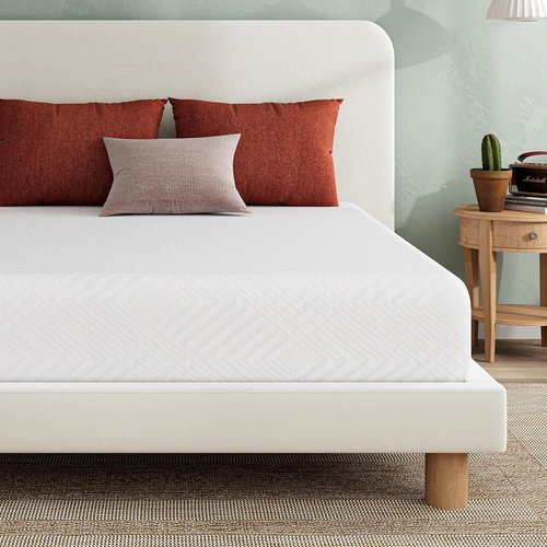 MLILY EGO Twin Mattress - Green Tea Memory Foam with Cooling Gel | Fiberglass-Free & CertiPUR-US Certified