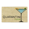 DII Quarantine Doormat Collection, Natural Coir Fiber, Non-Slip PVC Backing, 18x30, Quarantini