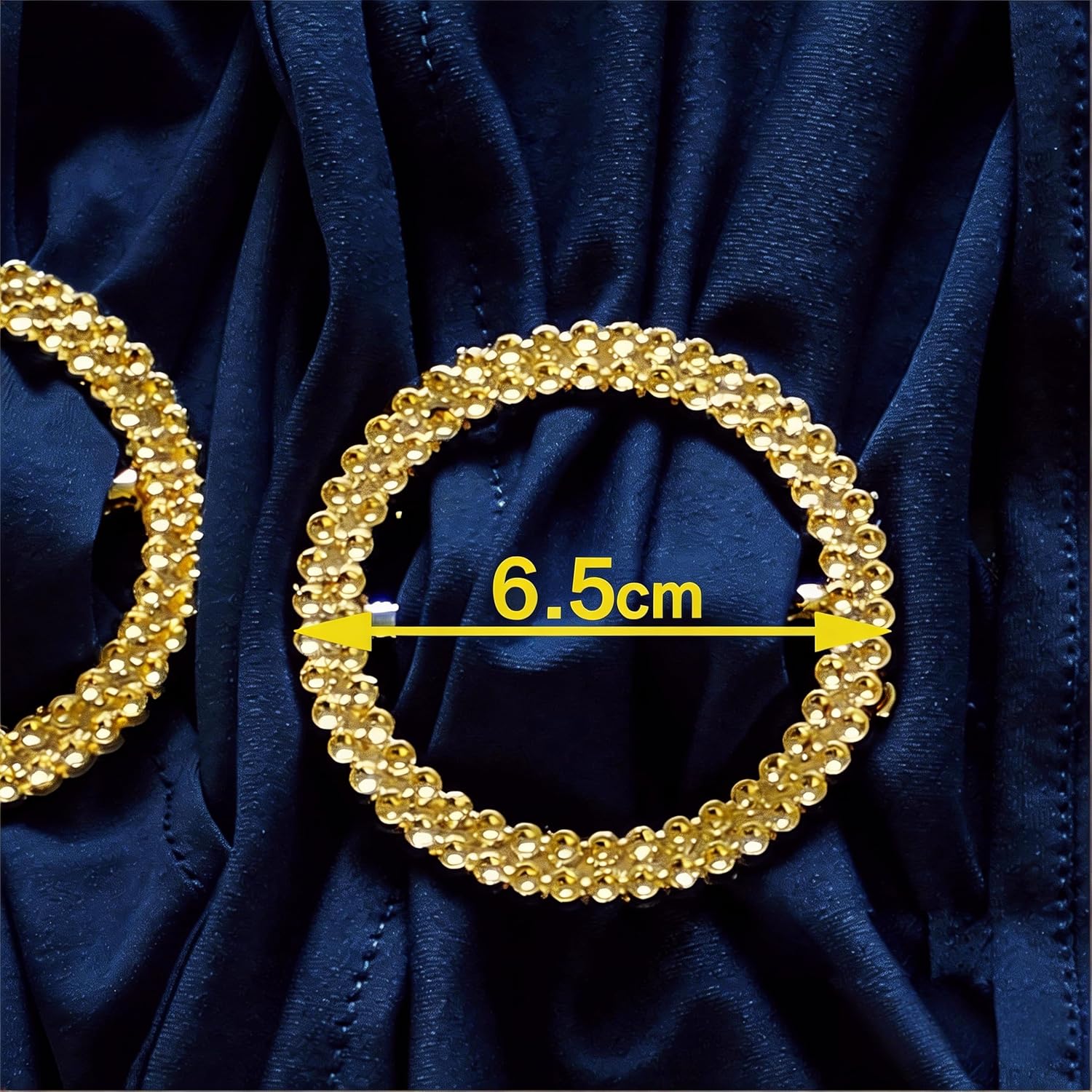 Skiennix Spandex Navy Blue Chair Sashes - Pack of 50 with Gold Buckles for Weddings & Events