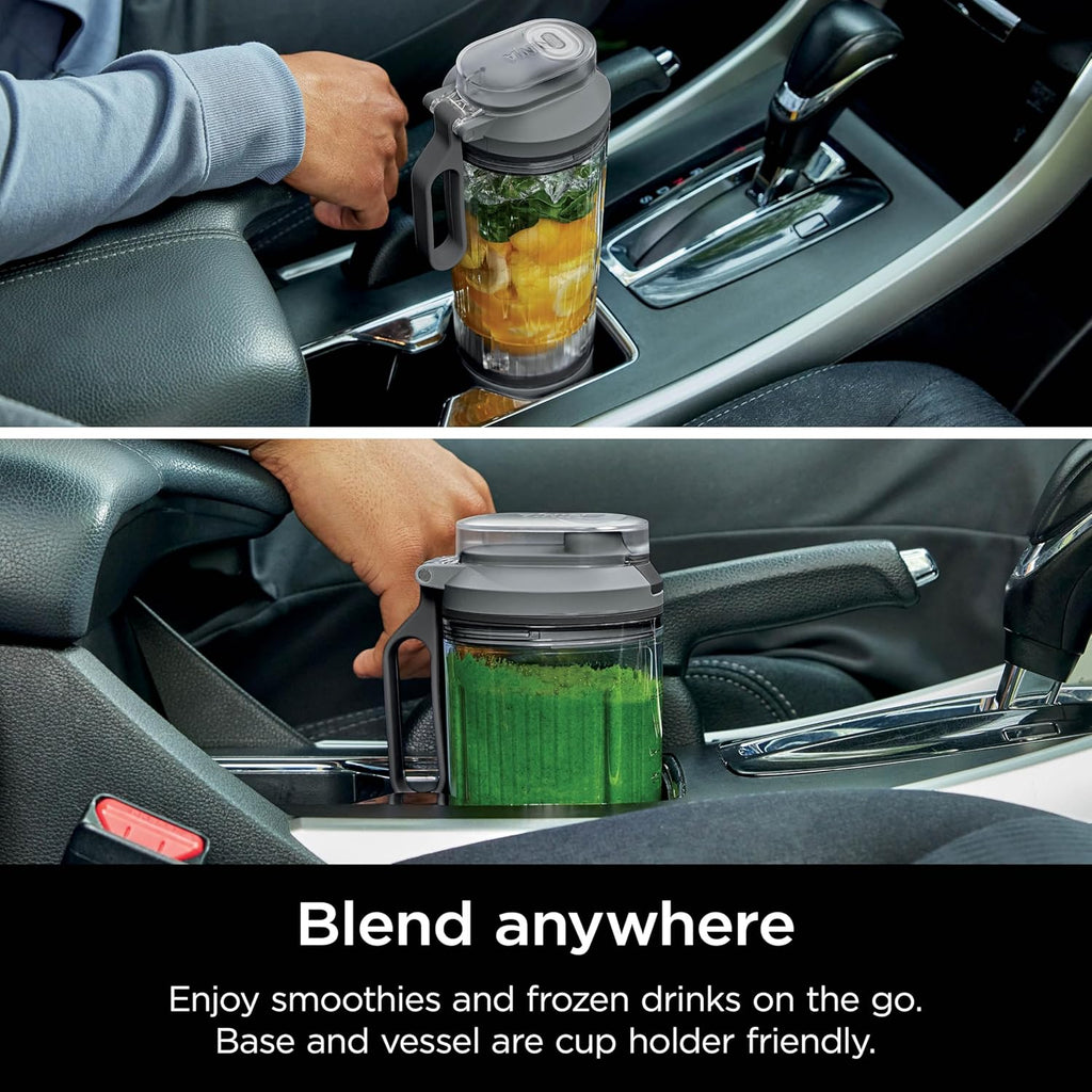 Ninja BC251GY Blast Max Cordless Blender - Smoothies & Ice Crushing | 22 oz. Twist & Go Vessel, Gray - Certified Refurbished