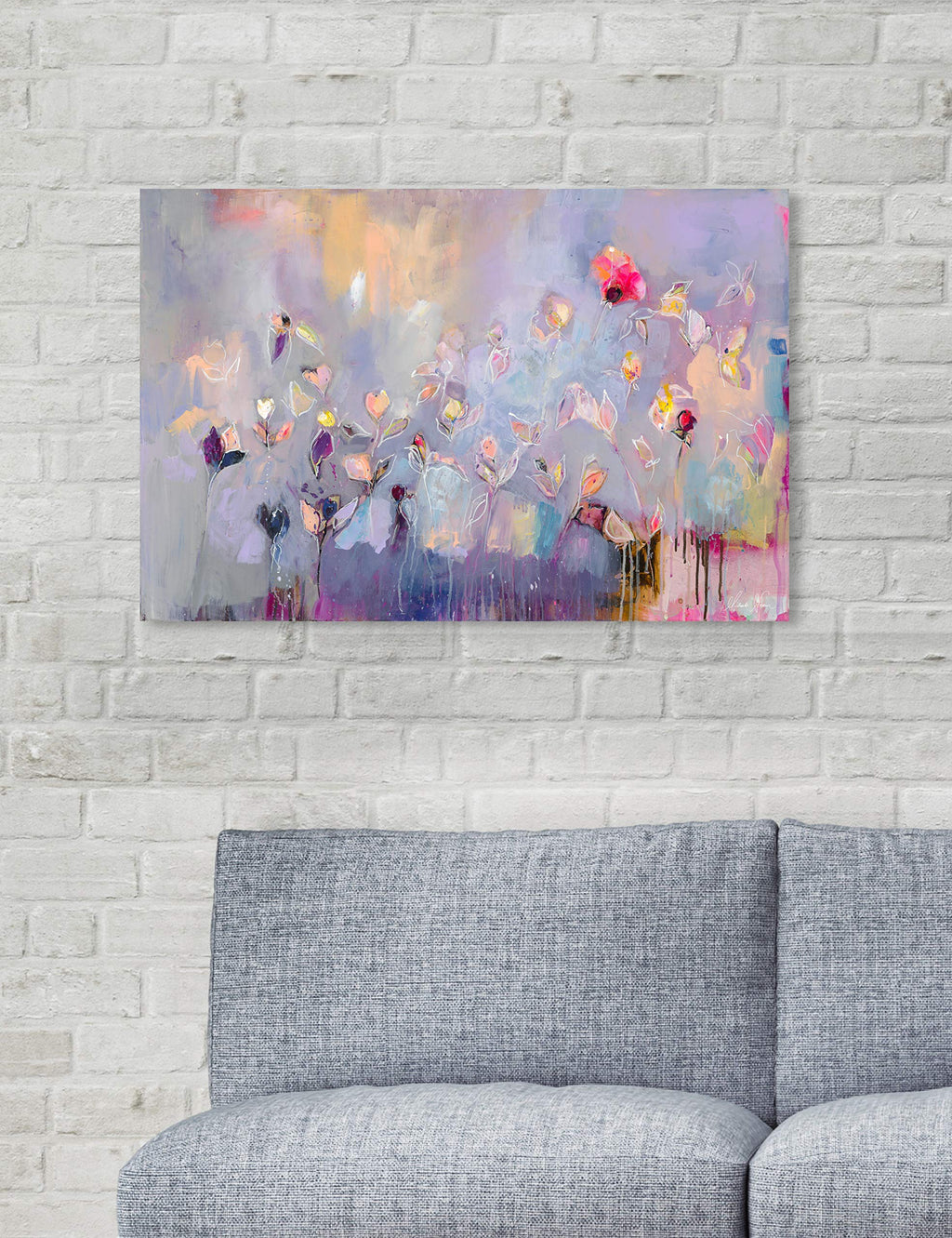 The Oliver Gal Artist Co. Abstract Wall Art Canvas Prints '18366 Michaela Nessim - Infinitely Divine' Home Décor, 24" x 16", Purple, Pink