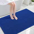OLANLY Large Bath Rugs - Extra Soft Chenille with Quick-Dry Rubber Backing | 44x32 Royal Blue