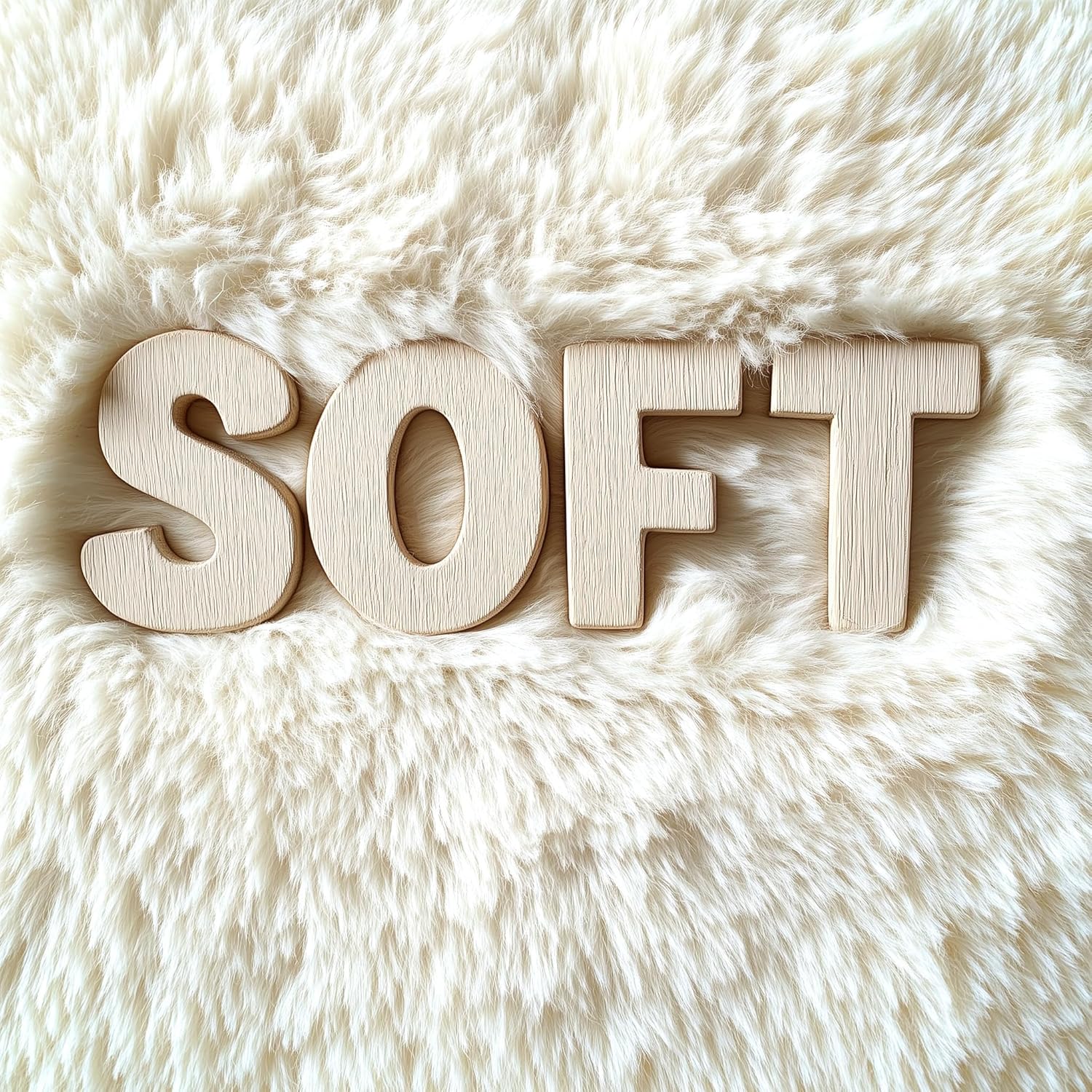 OLANLY Soft Fluffy Shaggy Area Rug - 4x5 Machine Washable Indoor Carpet for Bedroom & Nursery | Ivory