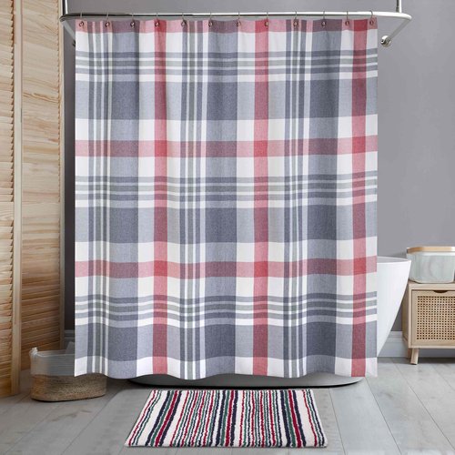 Izod - Bath Rug, Soft & Absorbent Bath Mat with Non-Skid Backing, Holiday Home Decor, Dorm Room Essentials (Nordic Collection, 20" x 32")