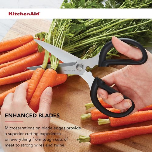 KitchenAid Universal Stainless Steel Shears - Versatile Utility Tool in Black