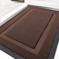 OLANLY Waterproof Front Door Mat - All-Season Indoor/Outdoor Doormat | Sturdy Natural Rubber, 33x21, Chocolate Brown