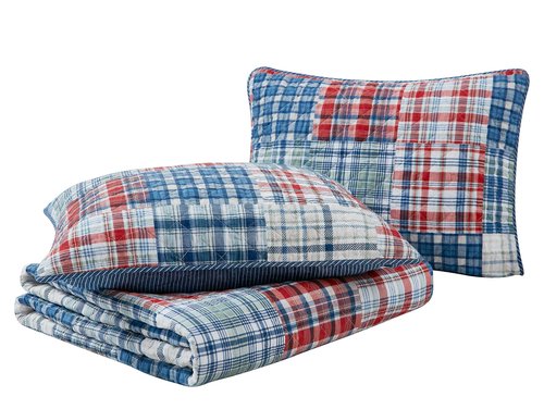 Nautica - Twin Quilt Set, All Season Cotton Home Bedding, Dorm Room Essentials (Raeford Blue, Twin)