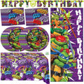 Teenage Mutant Ninja Turtle Birthday Decorations for Party | Serves 16 Guests | Banner, Tablecloth, Plates, Napkins, Door Poster Backdrop | Officially Licensed