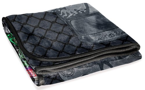 Jay Franco Plush Throw Blanket – 46" x 60" Inches Kids Hero Soft & Cozy Fleece Throw for Bedroom & Couch Décor, Official Licensed Product, Multi - Monster Jam