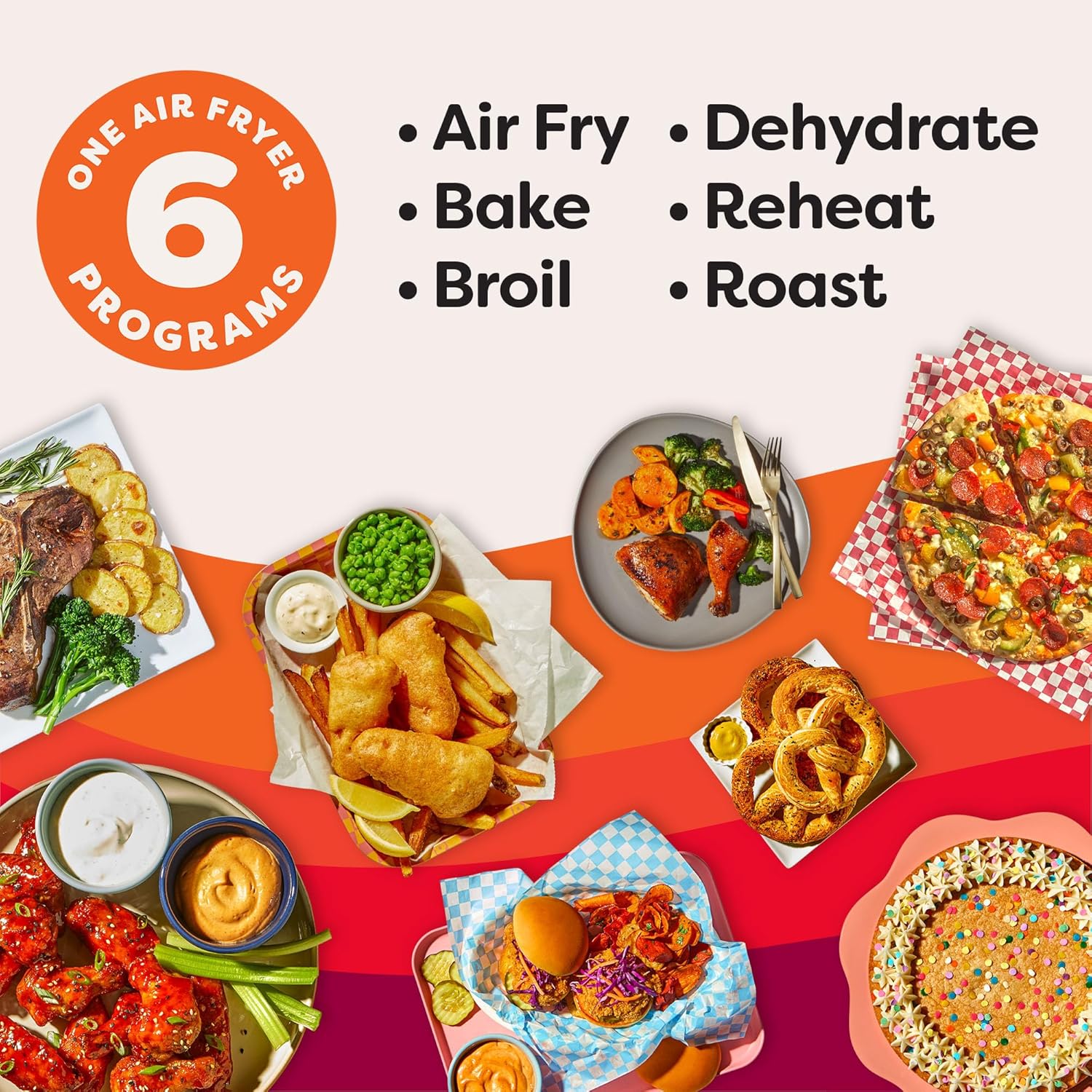 VORTEX Instant Pot 4Qt Mini Air Fryer - 6-in-1 Multi-Function with Custom Programs | Sea Salt Finish