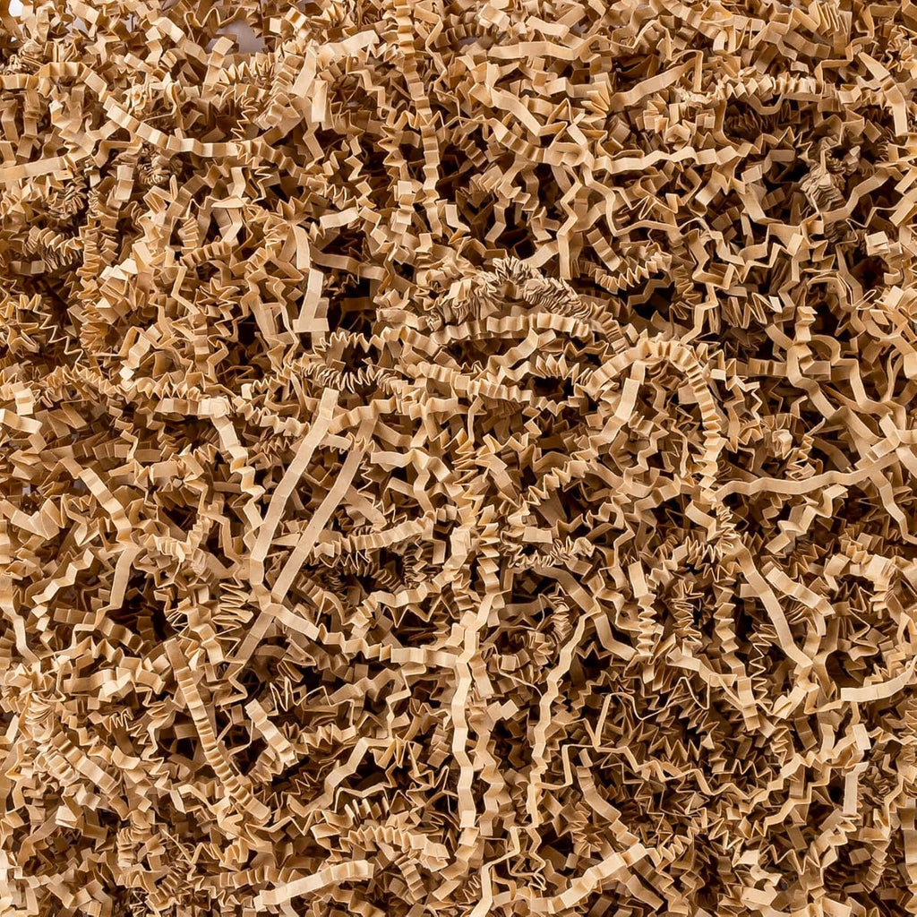Sukh Brown Crinkle Paper Filler - 5oz Shredded Paper for Gift Baskets & Box, Crinkle Cut Paper Stuffing for Christmas, Halloween, Thanksgiving, Valentine's Day, Easter, Mother's Day, Wedding, Birthday