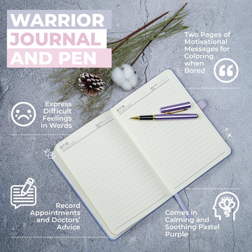 Loving Hue Chemo Care Package, Cancer Care Gifts for Women with Blanket, Socks, Journal, Tumbler (Purple)