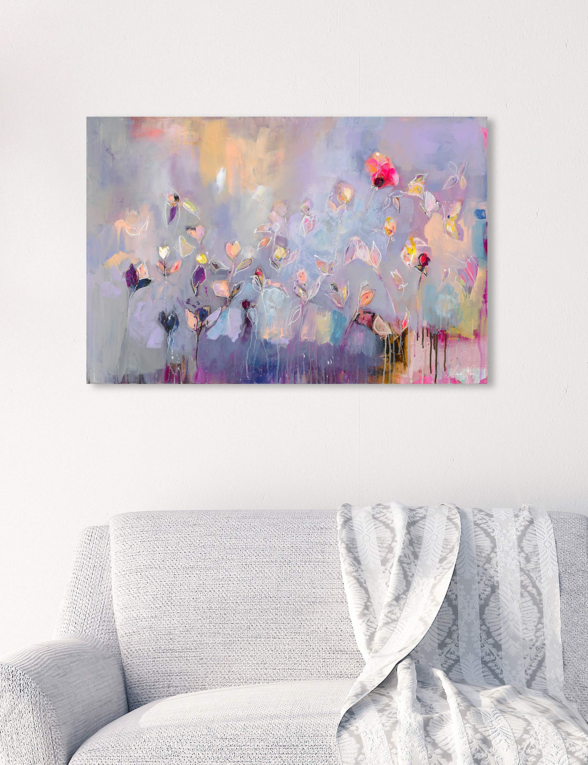 The Oliver Gal Artist Co. Abstract Wall Art Canvas Prints '18366 Michaela Nessim - Infinitely Divine' Home Décor, 24" x 16", Purple, Pink