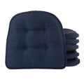 Non-Slip Chair Cushions, Assembled in USA, U-Shaped Skid-Proof Seat Pads for Dining Room, Kitchen, Office, 15"x16"