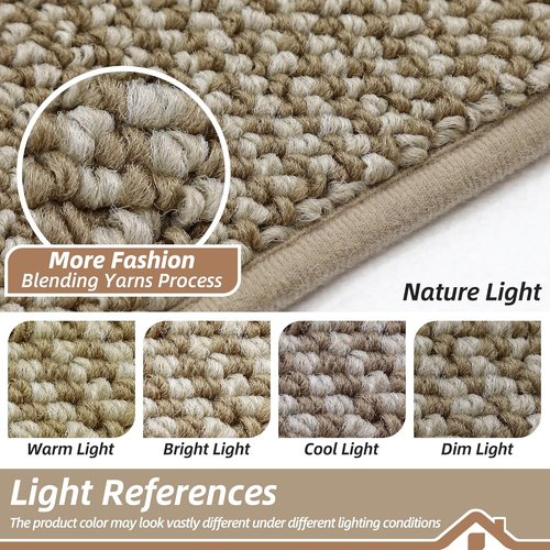 BEQHAUSE Dirt Trapper Door Mat - Non-Slip, Washable, Absorbent Entrance Mat | 24" x 36", Light Beige