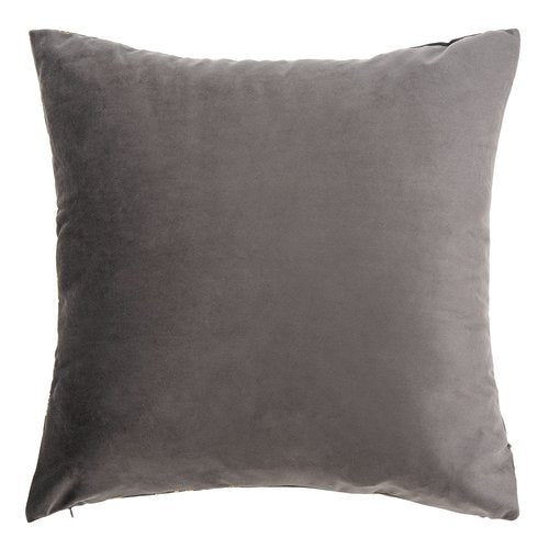 SAFAVIEH Home Collection Yari Blossom 18-inch Grey/Gold Decorative Accent Pillow PLS7146A-1818, 19"x19"
