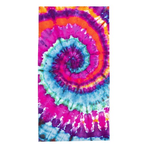 NORTHWEST Classics Beach Towel, 30" x 60", Psychedelic Tie Dye Design