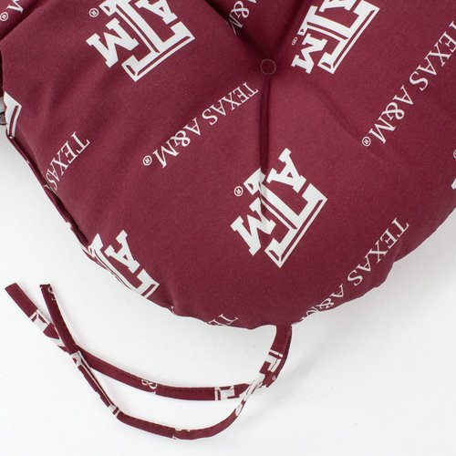 College Covers Comfy Loveseat Settee Cushion, 46 in x 20 in x 3 in, Texas A&M Aggies