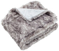 SAFAVIEH Home Collection Faux Chinchilla Throw, Grey