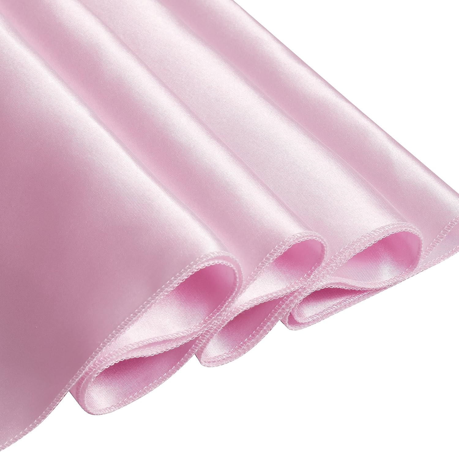 Skiennix Pink Satin Chair Sashes - Elegant Bows for Weddings & Events | 6 x 108 Inch