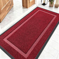OLANLY Waterproof Front Door Mat - All-Season Indoor/Outdoor Doormat | Sturdy Natural Rubber, 47x23, Wine Red