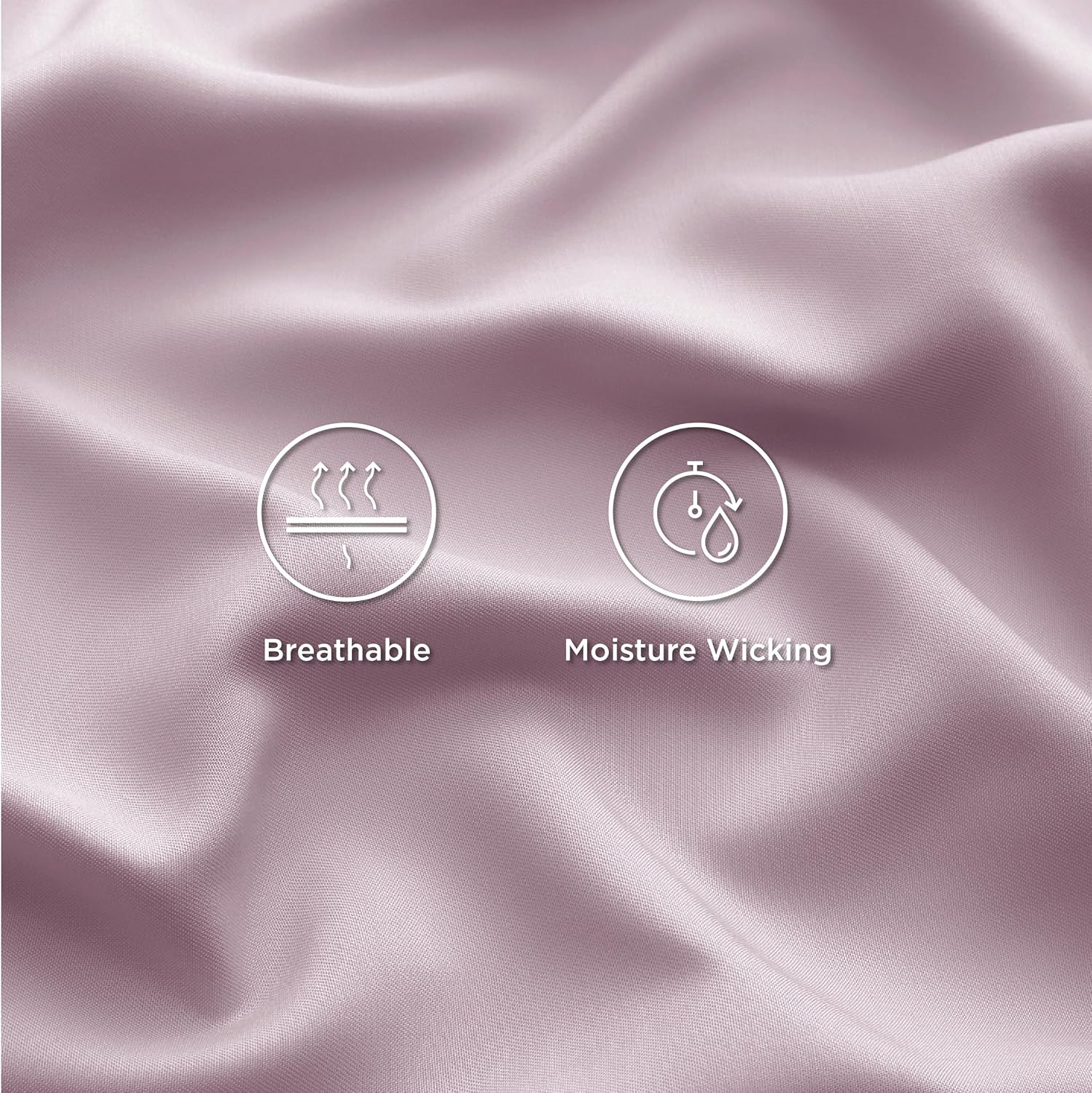Bedsure Cooling Bed Sheets - Breathable Rayon from Bamboo | Full Size, Deep Pocket Up to 16 Inches, Lavender