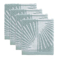 Nicole Miller - Washcloths, Soft & Absorbent Cotton, Dorm Room Essentials, Set of 4 (Kendall Collection, Oasis)