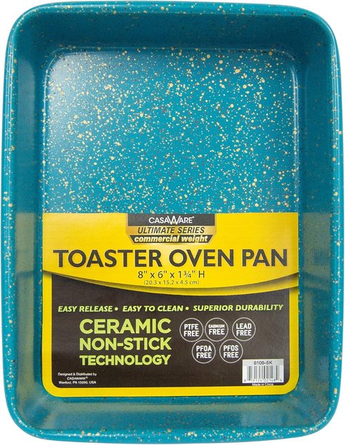 CasaWare 3pc Ultimate Series Bakeware Set - Commercial Weight | Blue Granite Finish