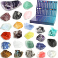 ZHIYUXI Crystal Advent Calendar 2025 - 24 Gemstone Rock Collection for Christmas Countdown