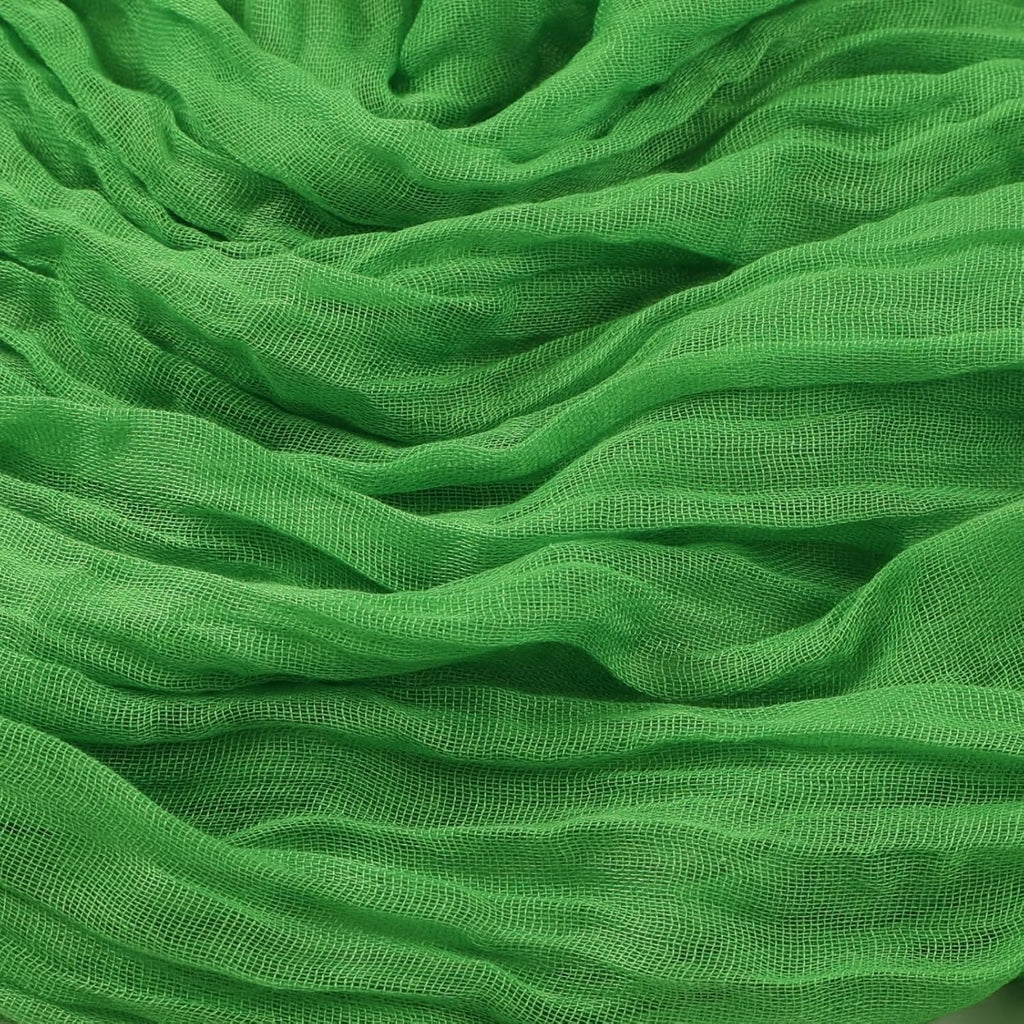 Skiennix 10ft Green Cheesecloth Table Runner - Rustic Boho Sheer for Easter & Spring Celebrations
