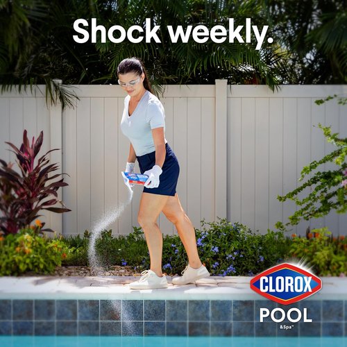 Clorox® Pool&Spa™ XTRABLUE® Shock - Kills Bacteria & Algae Fast, Swim-Ready in 15 Minutes | 12-Pack Granular