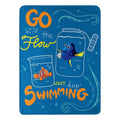 Northwest Finding Nemo Micro Raschel Throw Blanket, 46" x 60", with The Flow