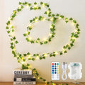 Skiennix Fairy Lights - 13ft Ivy Garland String Lights with Remote | 40 LED USB/Battery Operated for Bedroom, Wedding, Christmas Decor (Warm White)