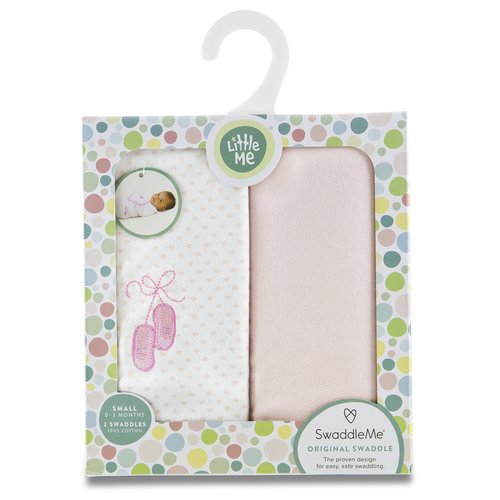 Little Me Original Swaddle 2-PK Prima Ballerina (SM)