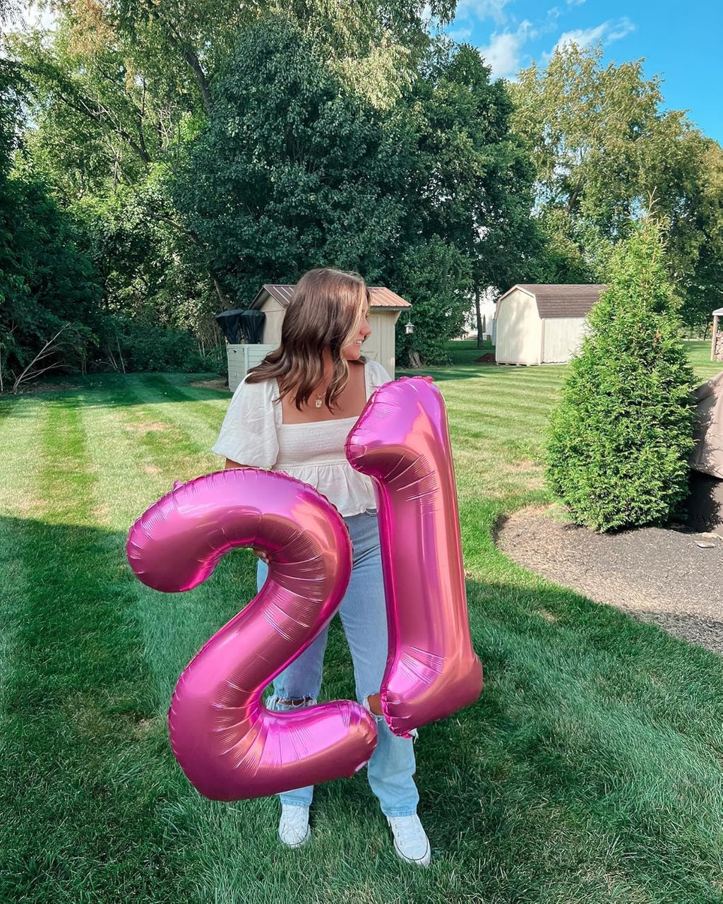Pink Number Balloon by [Brand Name] - 40 Inch 0 Balloon for Birthday Decorations | Perfect Party Supplies for Women