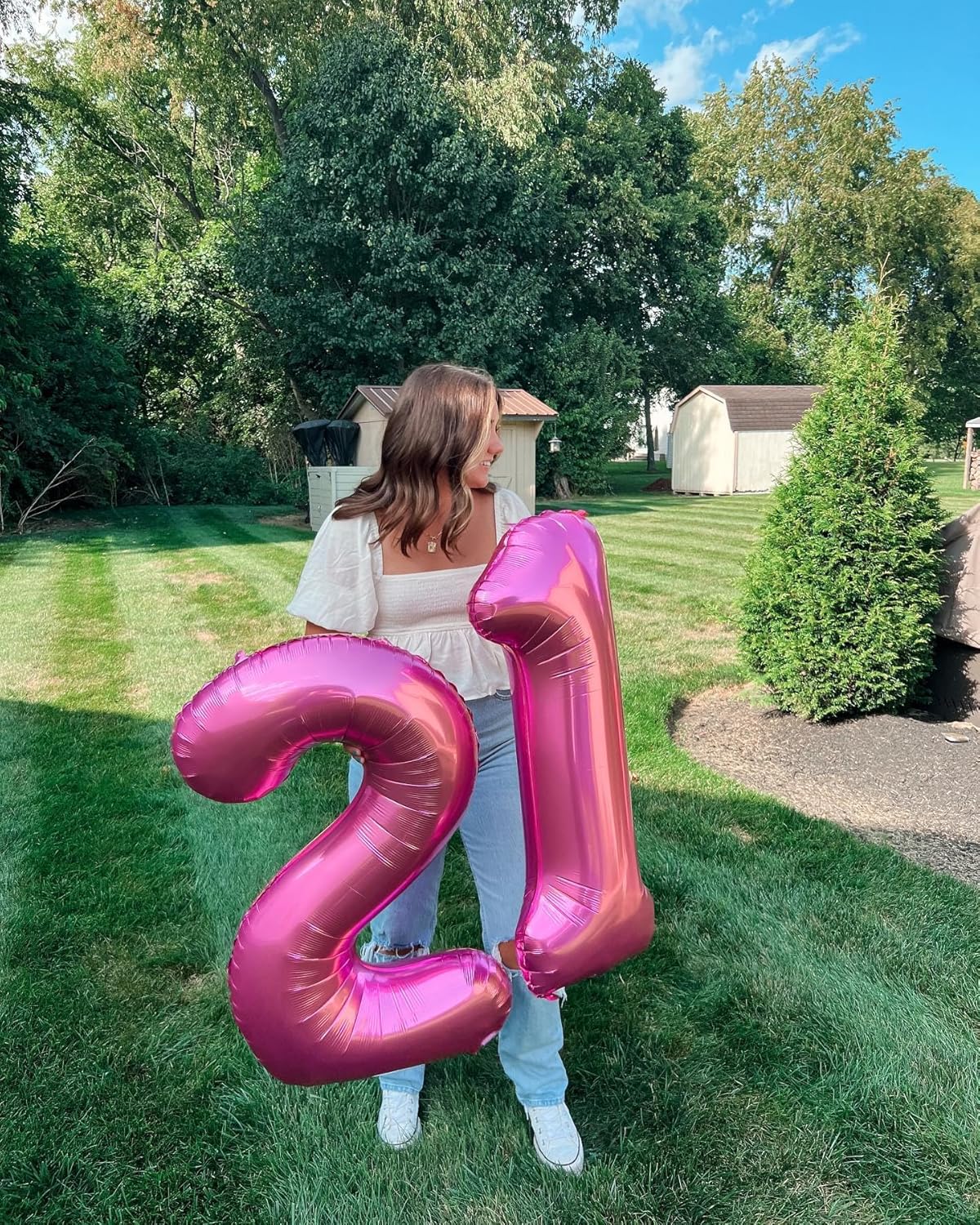 Regine Switzerland 40-Inch Pink Number 4 Balloon - Perfect for 4th Birthday Party Decorations
