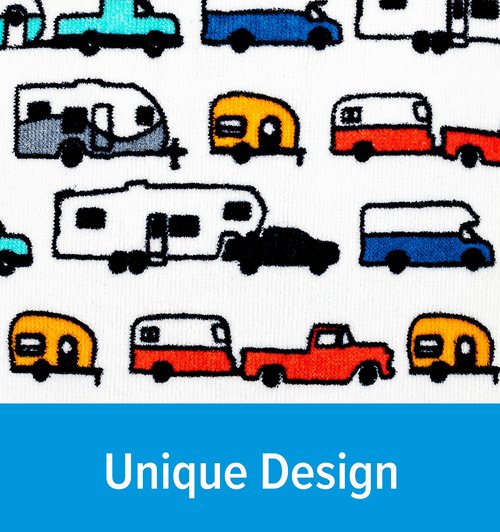 Camco Life is Better at The Campsite Beach Towel - The Perfect Accessory for a Day at The Beach or Pool - Features an RV Design Pattern - 32-Inches x 60-Inches (53303)