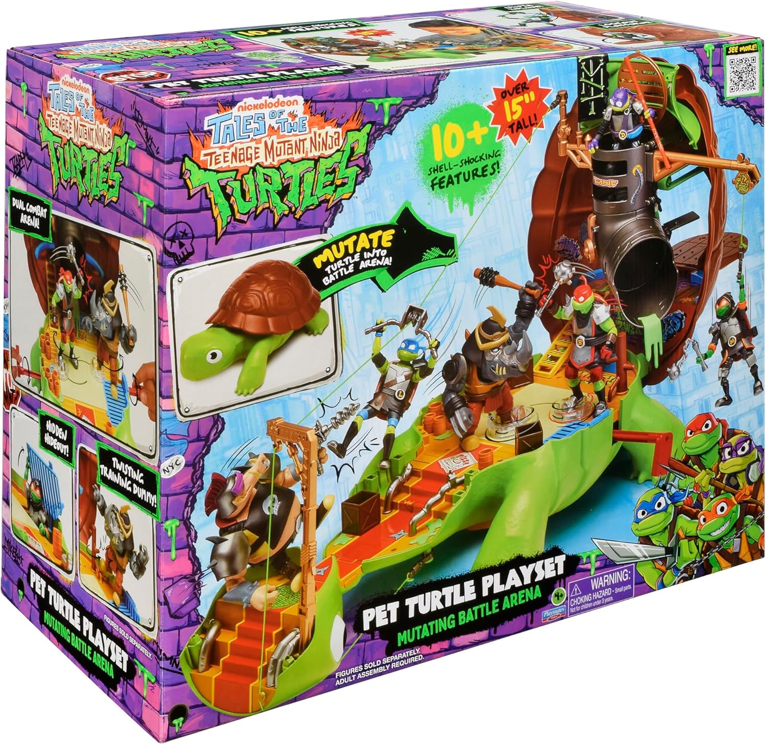 Playmates Toys Teenage Mutant Ninja Turtles Pet Turtle Playset - Fun Interactive Adventure