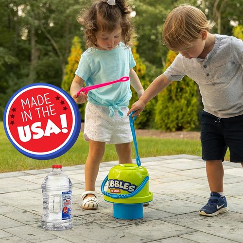 Fubbles Little Kids Bubbles - 64oz Non-Toxic Bubble Solution | Made in The USA | Perfect for Bubble Machines and Toys